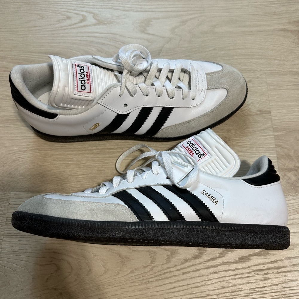 Adidas White and Black Sneakers Classic Design